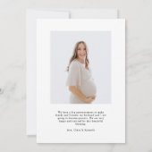 Faire-part de grossesse | Bientôt trois (Dos)