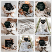 Faire-part de grossesse boho simple et élégant