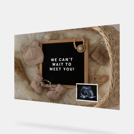 Faire-part de grossesse Carte d'accueil bébé, Genr (Angle)