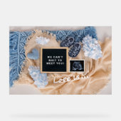 Faire-part de grossesse Carte d'accueil bébé, Genr (Recto)