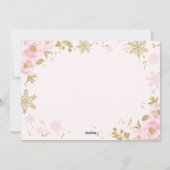 Faire-part de grossesse Carte photo de Noël Or (Dos)