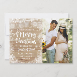 Faire-part de grossesse Carte photo de Noël Rustiq