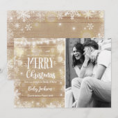 Faire-part de grossesse Carte photo de Noël Rustiq (Devant / Derrière)