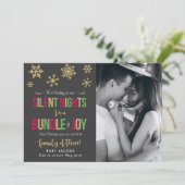 Faire-part de grossesse Carte photo de Noël simple (Debout devant)