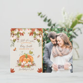 Faire-part de grossesse citrouille Automne automne (Debout devant)