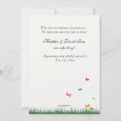 Faire-part de grossesse dans l'arbre florissant (Dos)