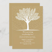 Faire-part de grossesse dans l'arbre généalogique (Devant / Derrière)