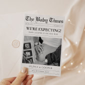 Faire-part de grossesse dans le journal