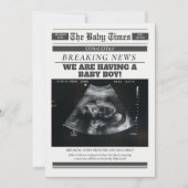 Faire-part de grossesse dans les journaux pour béb (Devant)