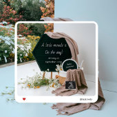 Faire-part de grossesse dans un jardin neutre