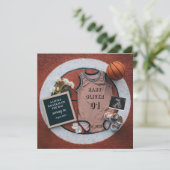 faire-part de grossesse de basketball (Debout devant)