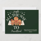 Faire-part de grossesse de bébé de Noël (Devant)