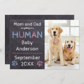 Faire-part de grossesse de chien (Devant / Derrière)