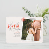 Faire-part de grossesse de corail extra-joyeux (Debout devant)