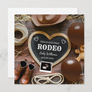 Faire-part de grossesse de cowboy occidental