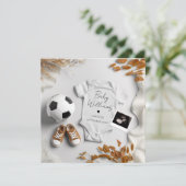 Faire-part de grossesse de football (Debout devant)