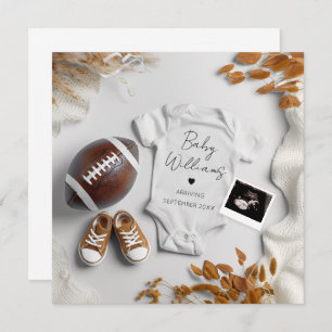Faire-part de grossesse de football américain