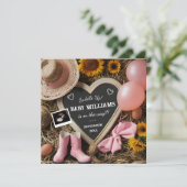 Faire-part de grossesse de la cow-girl occidentale (Debout devant)