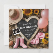 Faire-part de grossesse de la cow-girl occidentale (Devant)