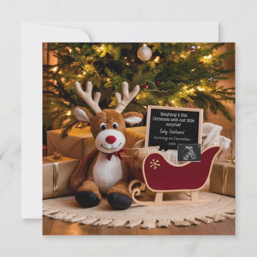 Faire-part de grossesse de Noël (Devant)