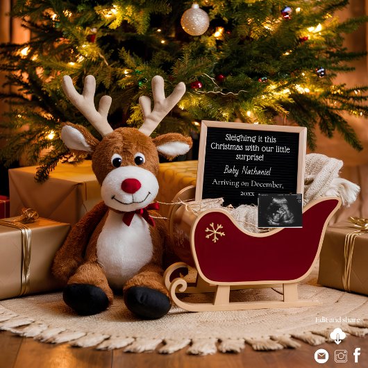 Faire-part de grossesse de Noël