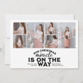 Faire-part de grossesse de Noël multi photo (Devant)