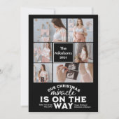 Faire-part de grossesse de Noël multi photo (Devant)