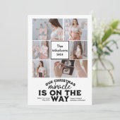Faire-part de grossesse de Noël multi photo (Debout devant)