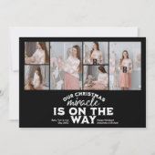 Faire-part de grossesse de Noël multi photo (Devant)