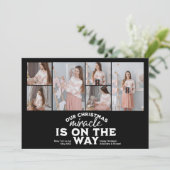 Faire-part de grossesse de Noël multi photo (Debout devant)