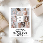 Faire-part de grossesse de Noël multi photo