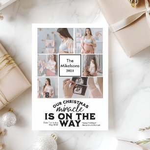 Faire-part de grossesse de Noël multi photo