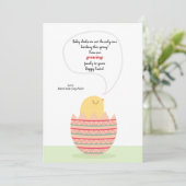 Faire-part de grossesse de poussins à éclosion (Debout devant)