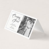 Faire-part de grossesse de style classique (Front)