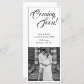 Faire-part de grossesse de style classique (Devant / Derrière)