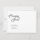 Faire-part de grossesse de style classique (Devant)