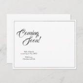 Faire-part de grossesse de style classique (Devant / Derrière)