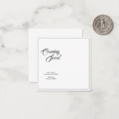 Faire-part de grossesse de style classique (Devant/Arrière en situation)