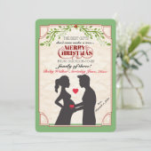 Faire-part de grossesse de vacances (Debout devant)