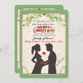 Faire-part de grossesse de vacances (Devant / Derrière)