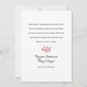 Faire-part de grossesse de vacances de frère (Dos)