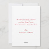 Faire-part de grossesse de vacances Meilleure cart (Dos)