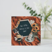 Faire-part de grossesse des abeilles et des tourne (Debout devant)