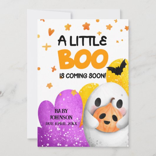 Faire-part de grossesse d'Halloween (Devant)