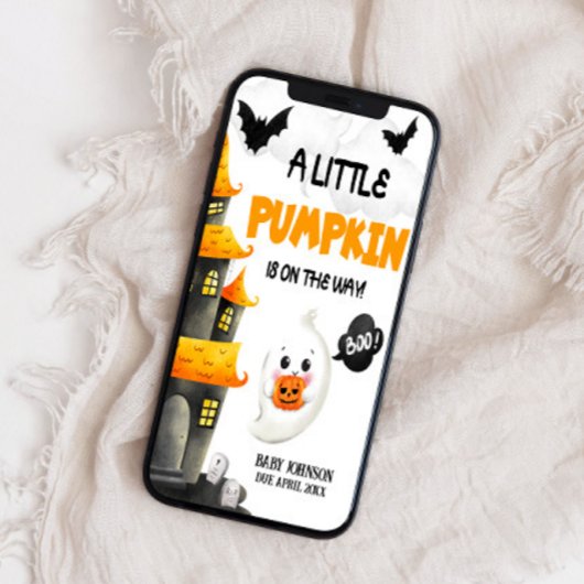 Faire-part de grossesse d'Halloween