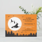 Faire-part de grossesse d'Halloween (Debout devant)