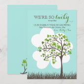 Faire-part de grossesse du jour de la Saint-Patric (Devant / Derrière)