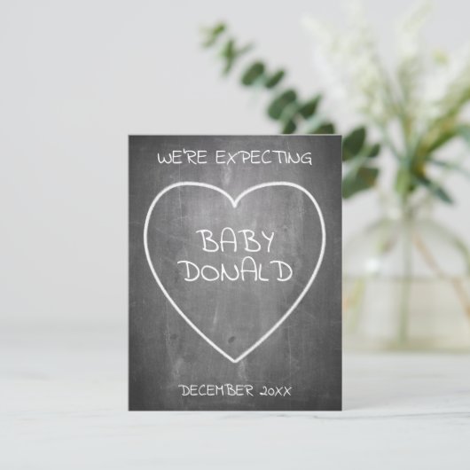 Faire-part de grossesse en forme de tableau de bor (Debout devant)