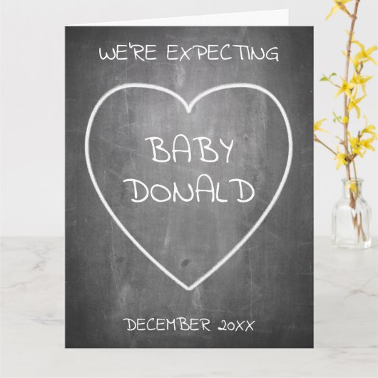 Faire-part de grossesse en forme de tableau de bor (Fleur jaune)