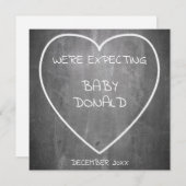 Faire-part de grossesse en forme de tableau de bor (Devant / Derrière)